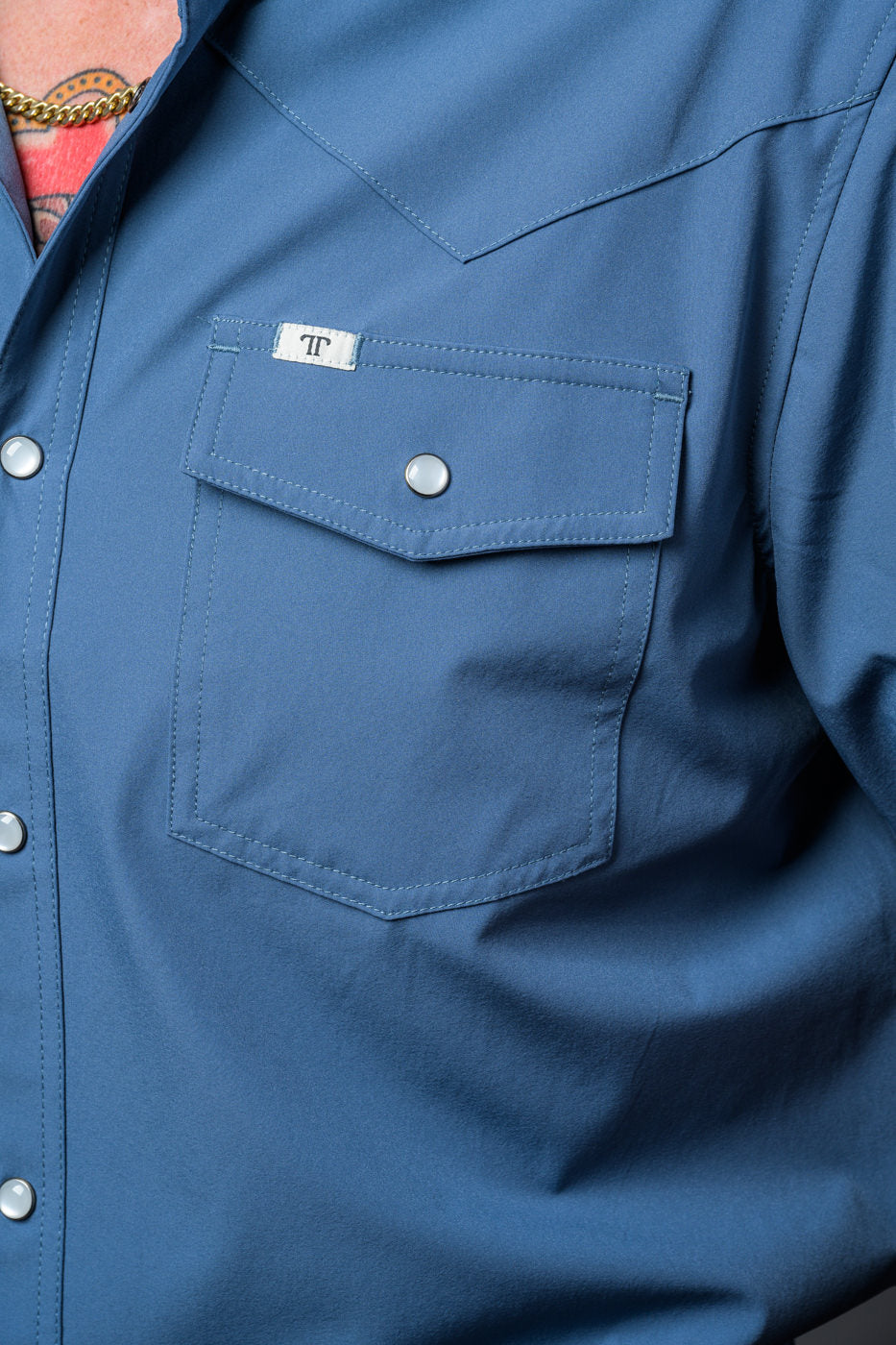 Ferrell Men's Core Blue Western Shirt
