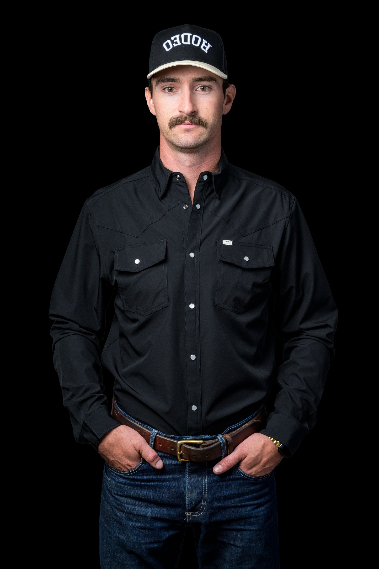Ferrell Men's Core Black Western Shirt