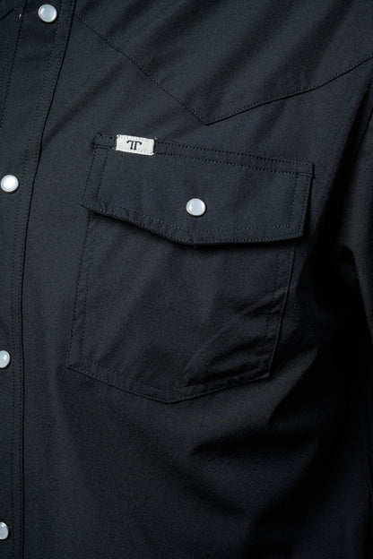 Ferrell Men's Core Black Short Sleeve Western Shirt