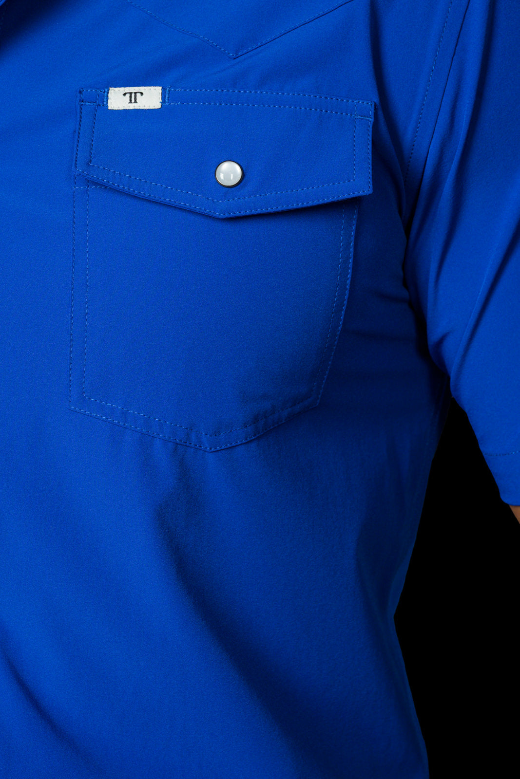 Ferrell Men's Core Cobalt Blue Short Sleeve Western Shirt