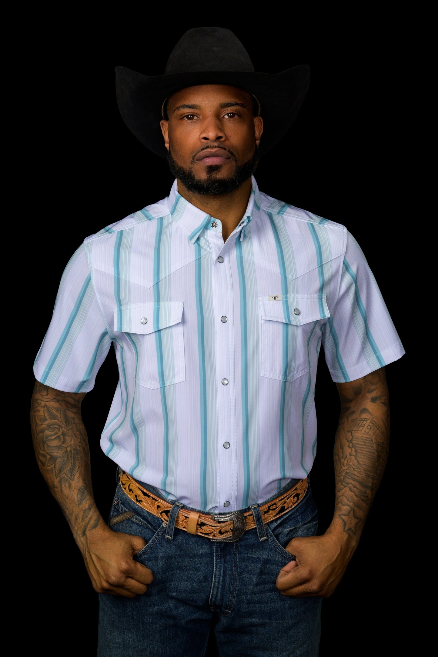 Ferrell Men's The Tristan Short Sleeve Western Shirt