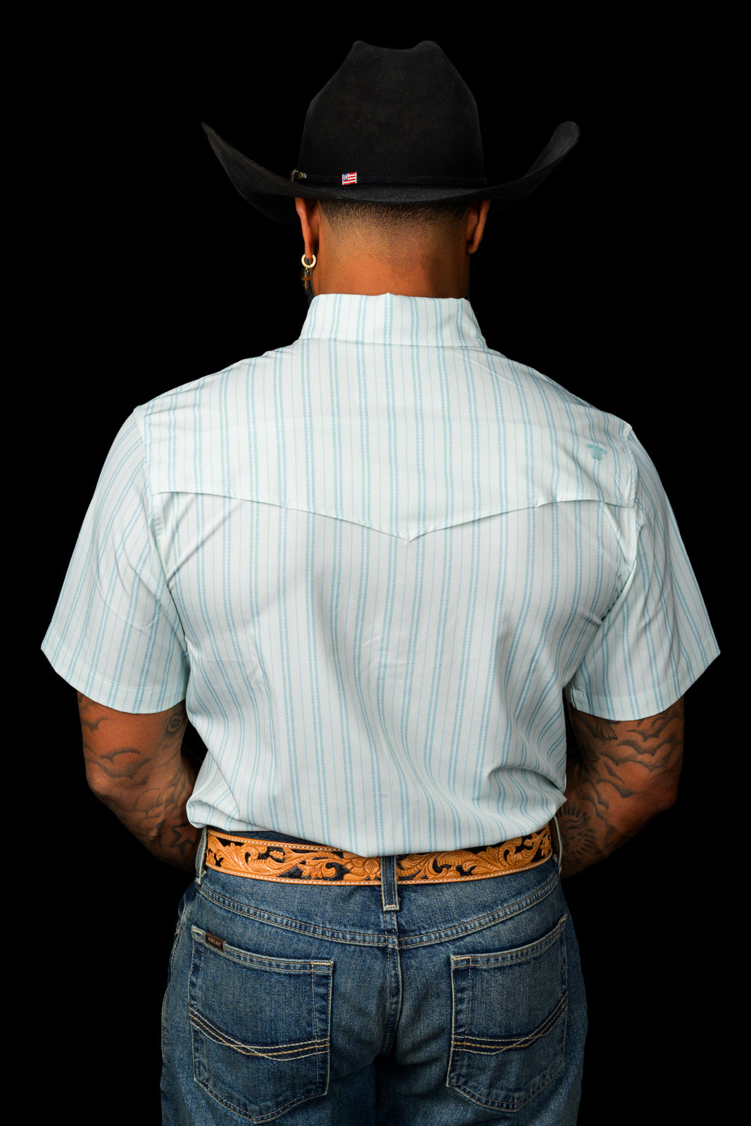 Ferrell Men's The Jack Green Short Sleeve Western Shirt