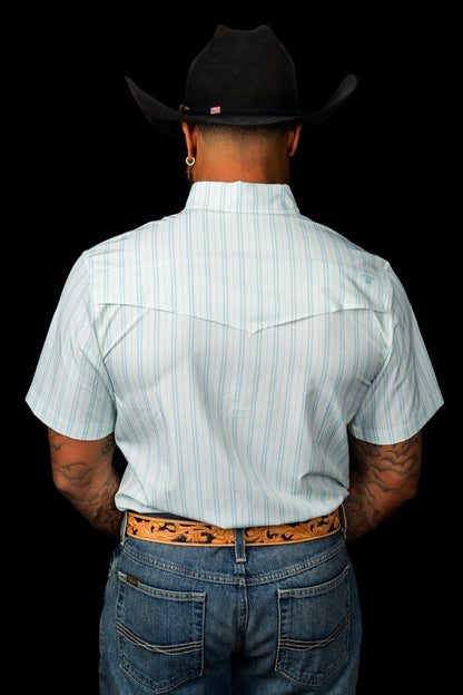 Ferrell Men's The Jack Green Short Sleeve Western Shirt