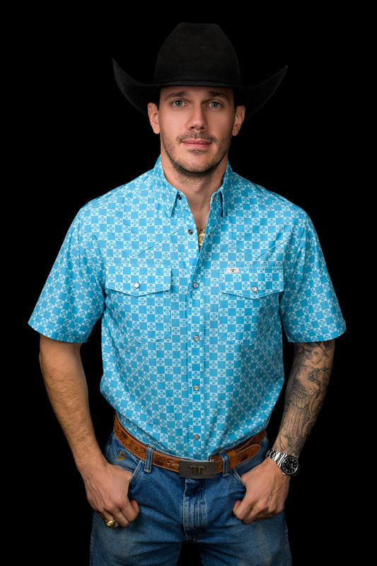 Ferrell Men's The Prescott Short Sleeve Western Shirt