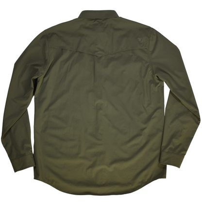 Ferrell Men's Core Olive Green Western Shirt