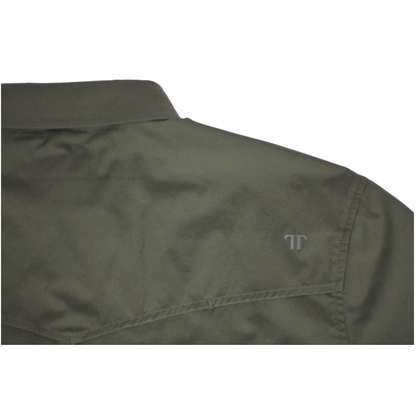 Ferrell Men's Core Olive Green Western Shirt