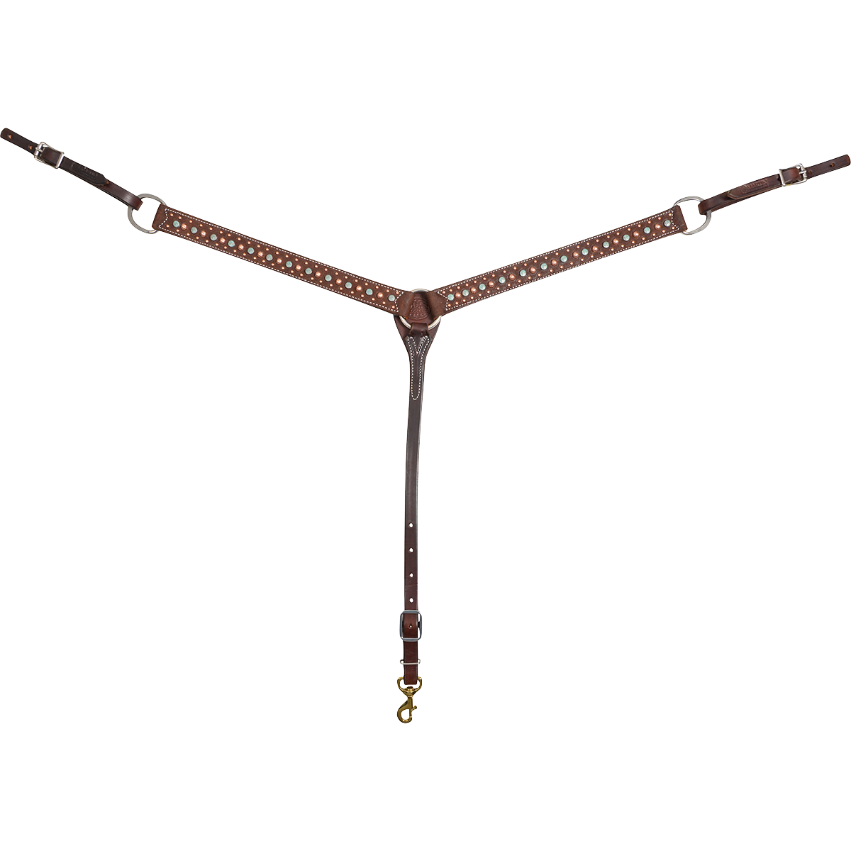 Martin Chocolate Breastcollar with Floral Dots
