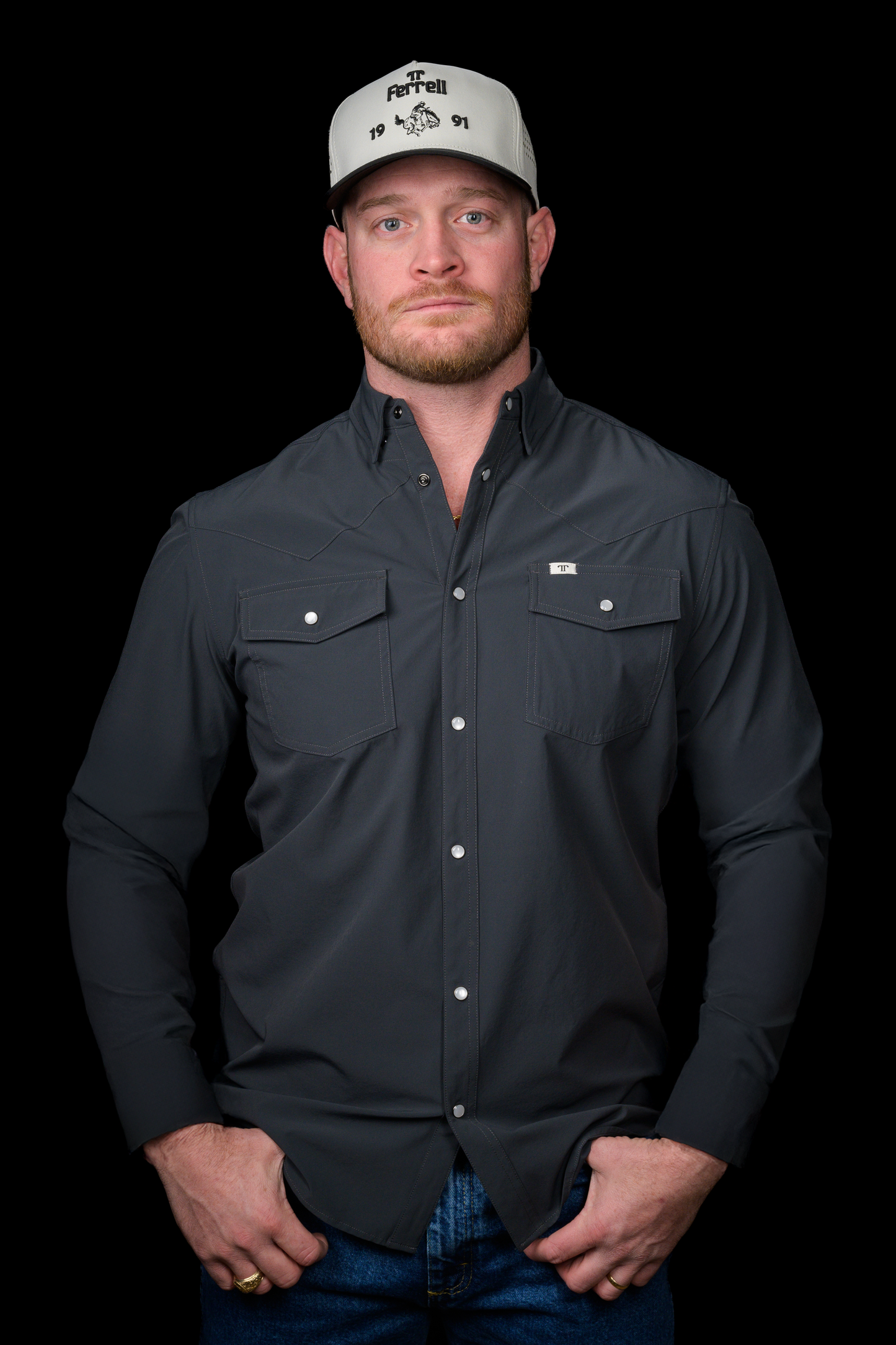 Ferrell Men's Core Grey Western Shirt