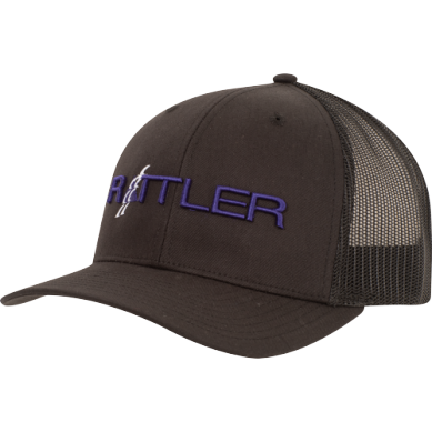 Rattler Ropes Black w/ Purple Embroidered Cap