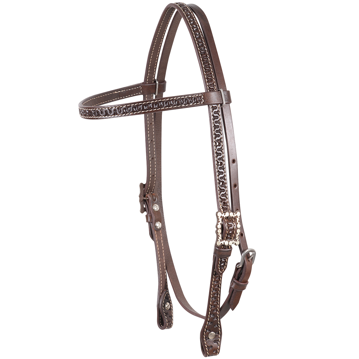 Cashel Browband Headstall - Snake Border