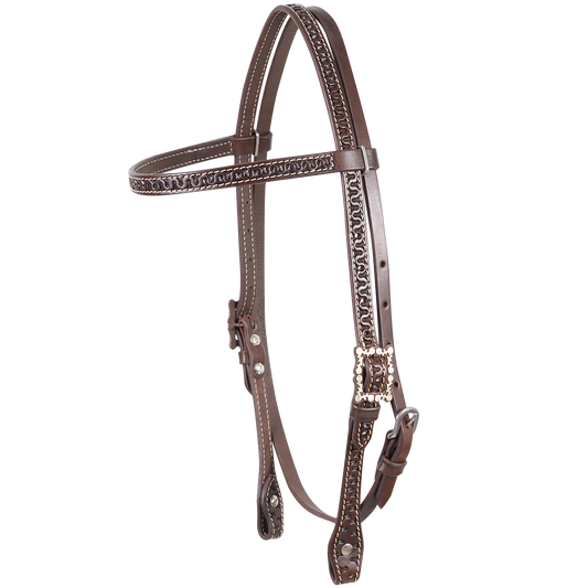 Cashel Browband Headstall - Snake Border