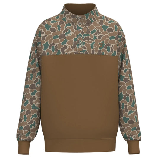 Hooey Men's Brown Camo with Animals Stevie Pullover