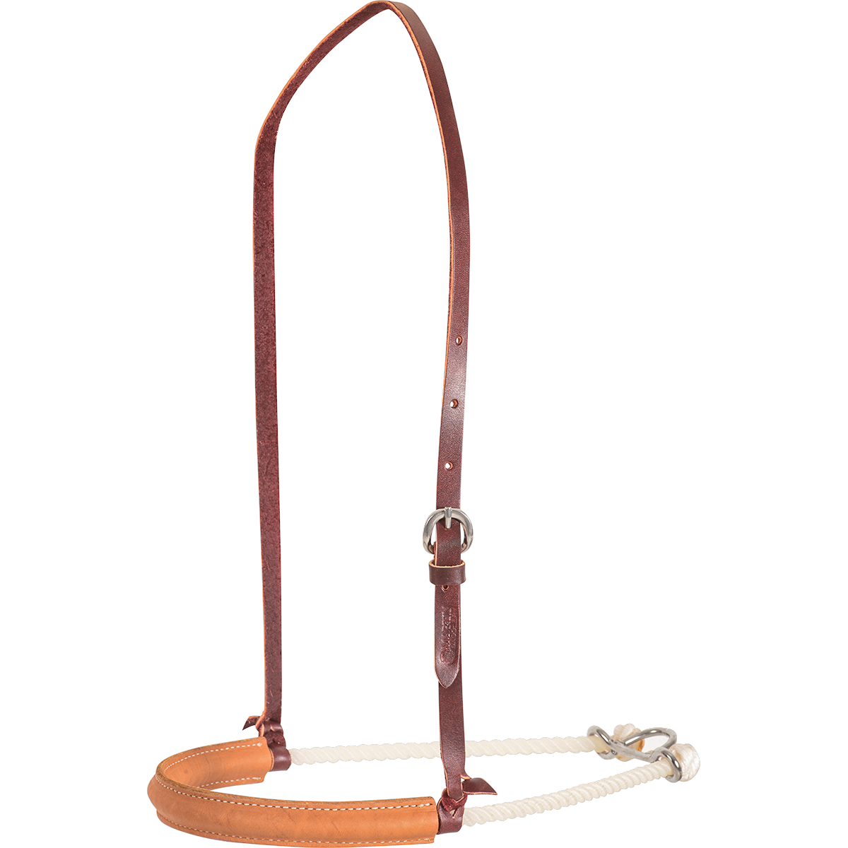 Martin Leather Covered Rope Noseband - Natural Smooth