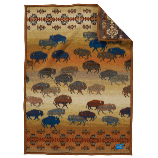 Pendleton Prairie Rush Hour Rustic Jacquard Crib Blanket