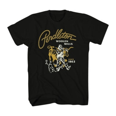 Pendleton Men's Black Steer Rodeo Graphic T-Shirt
