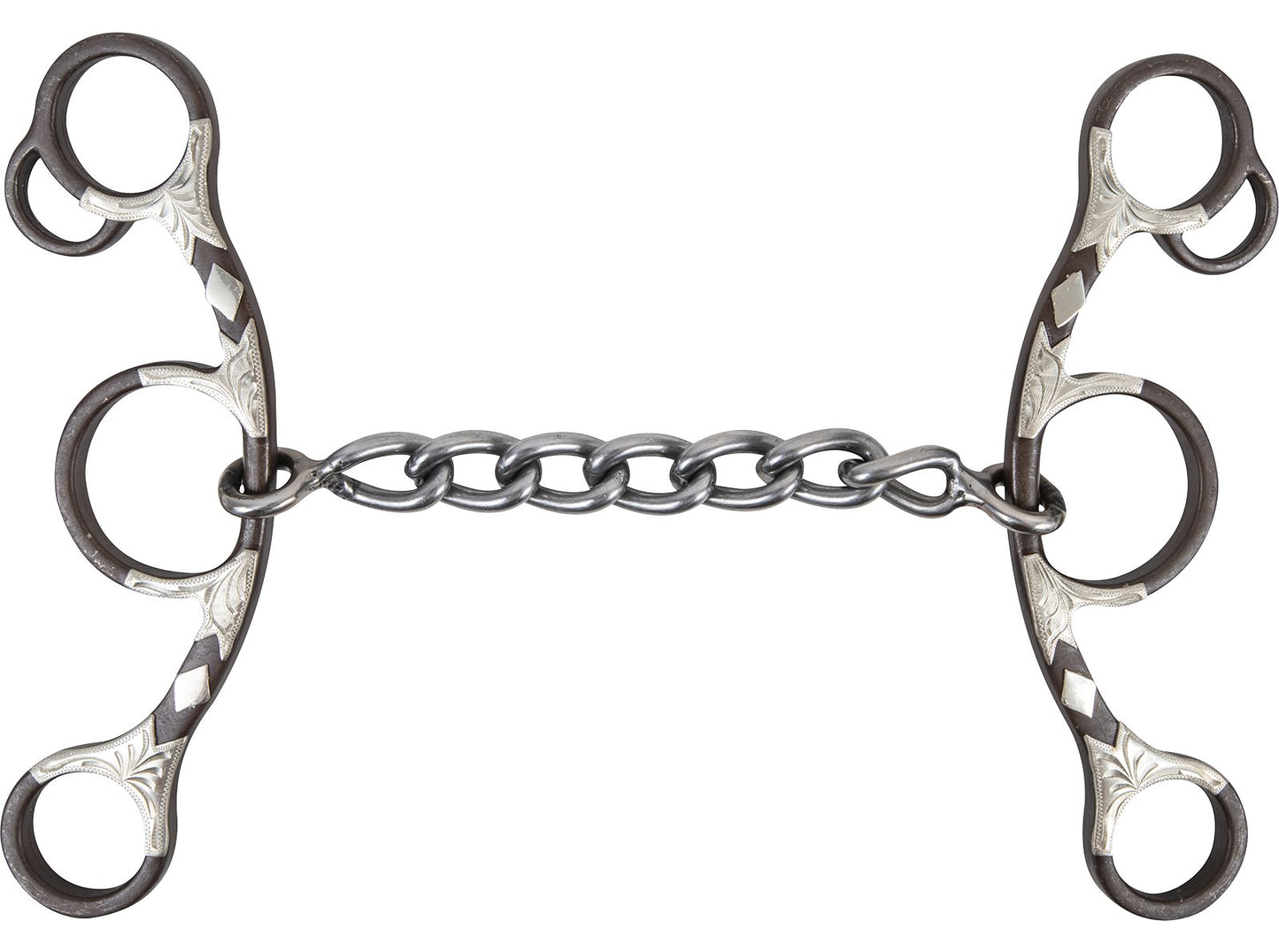 Sherry Cervi Barrel Bit Gag Long Shank - Browned Iron