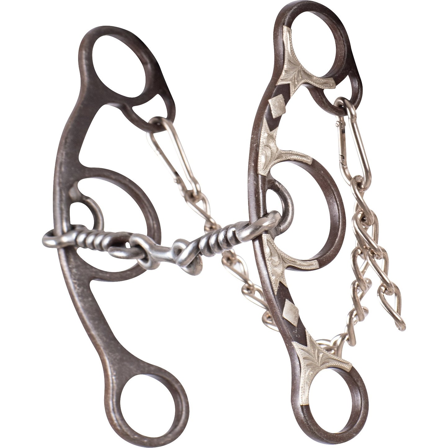 Sherry Cervi Barrel Bit Gag Short Shank - Browned Iron