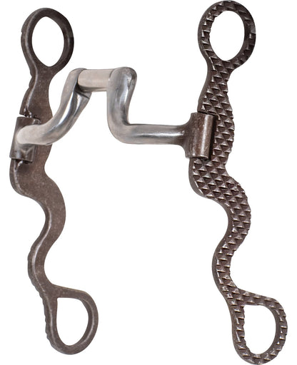 Classic Equine Square Hinge Port Bit -  8" Calvary Shank