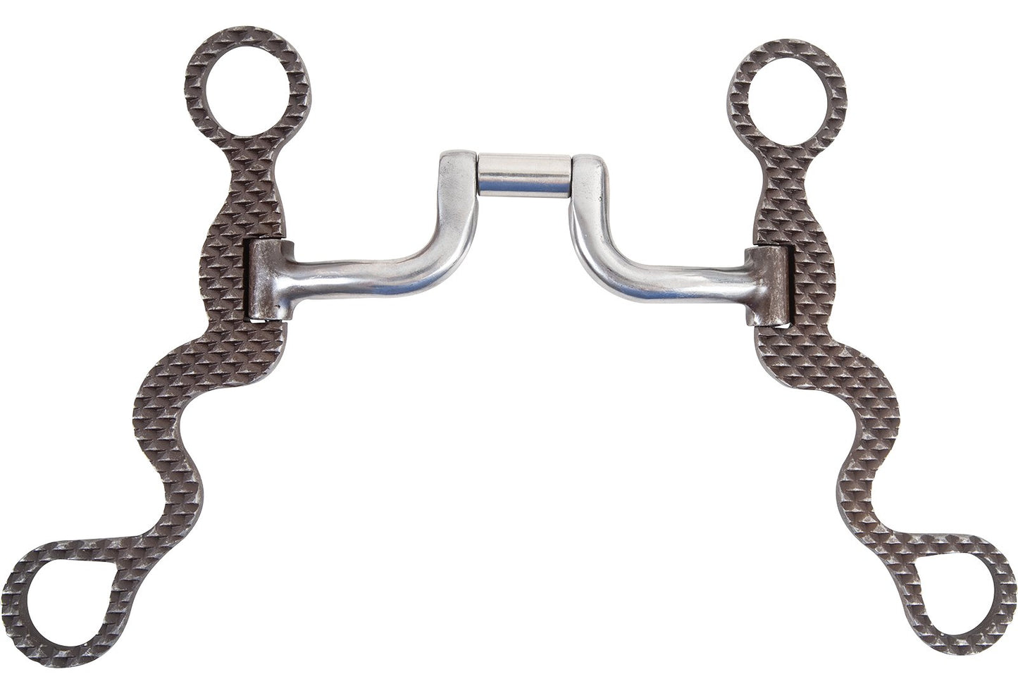 Classic Equine Square Hinge Port Bit -  8" Calvary Shank