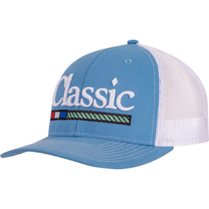 Classic Ropes Blue Large Embroidered Logo Cap