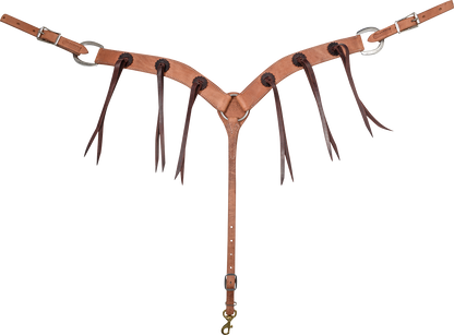 Martin Harness Breastcollar with Rosettes and Strings