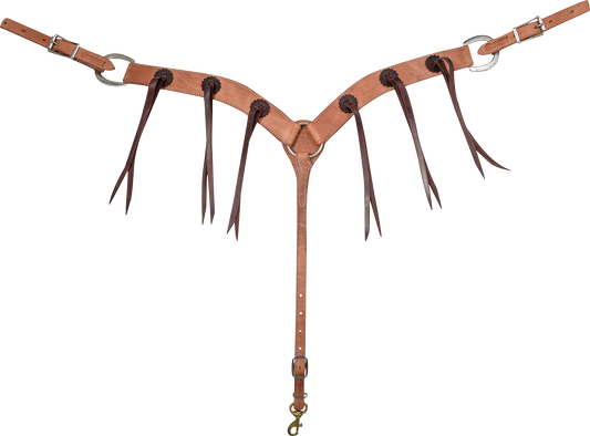 Martin Harness Breastcollar with Rosettes and Strings