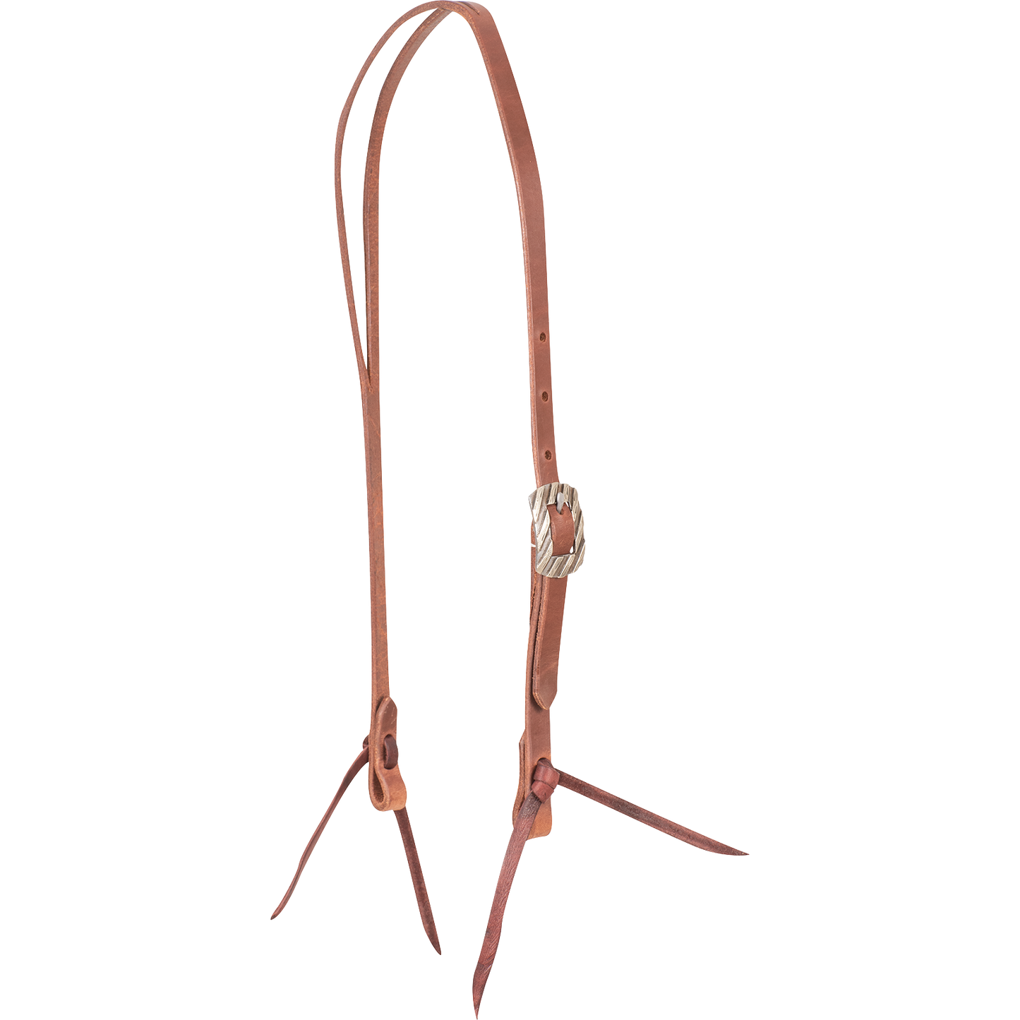 Martin Harness Leather Split Ear Headstall with Bandera Buckle Latigo Ties