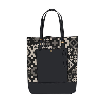 Pendleton Blue Ridge Black Open Tote