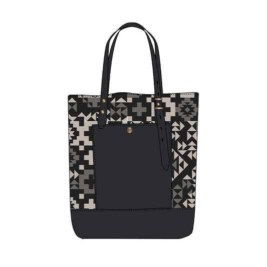 Pendleton Blue Ridge Black Open Tote
