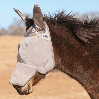Crusader Mule Fly Mask with Ears (Gray)
