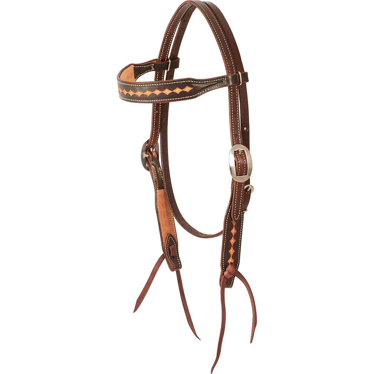 Martin Chocolate Tack Set with Skirting Diamond Stamp