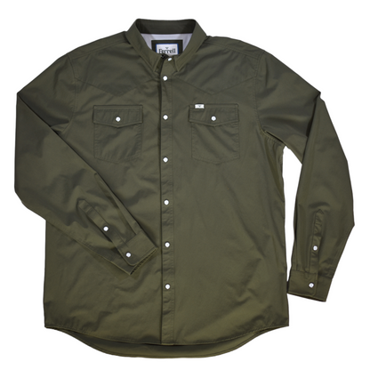 Ferrell Men's Core Olive Green Western Shirt