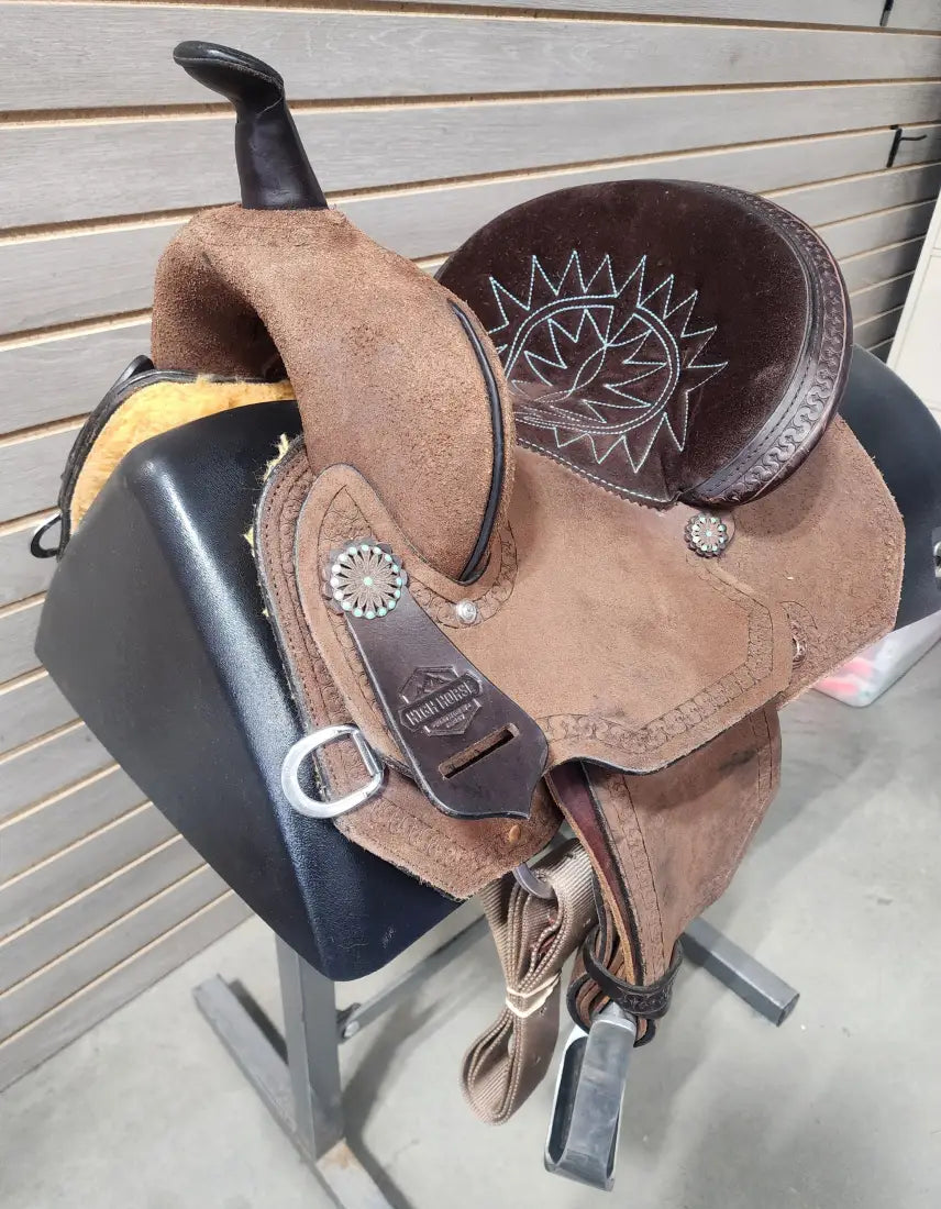 USED. High Horse (Circle Y) 12’’ Lindale Youth Barrel Saddle - 12’’ - Used Saddle