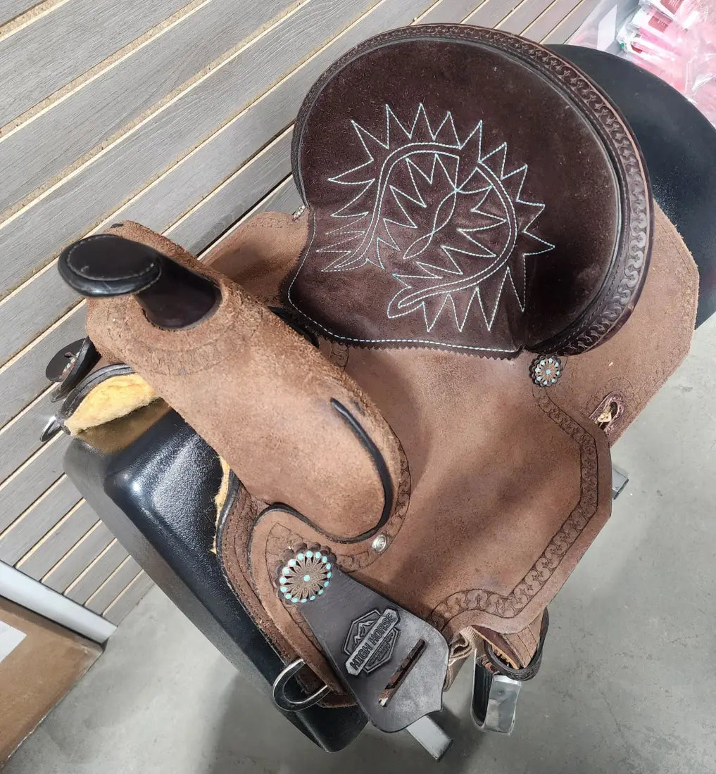 USED. High Horse (Circle Y) 12’’ Lindale Youth Barrel Saddle - 12’’ - Used Saddle