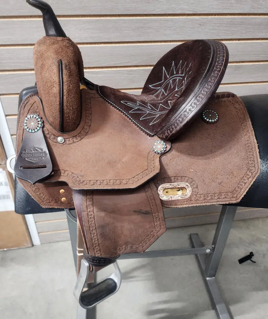 USED. High Horse (Circle Y) 12’’ Lindale Youth Barrel Saddle - 12’’ - Used Saddle