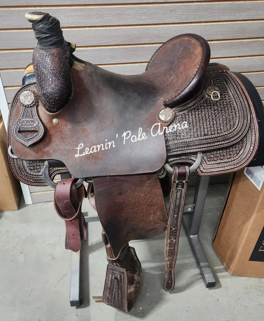 Used. Oxbow 15’’ Team Roper Saddle Used Saddle