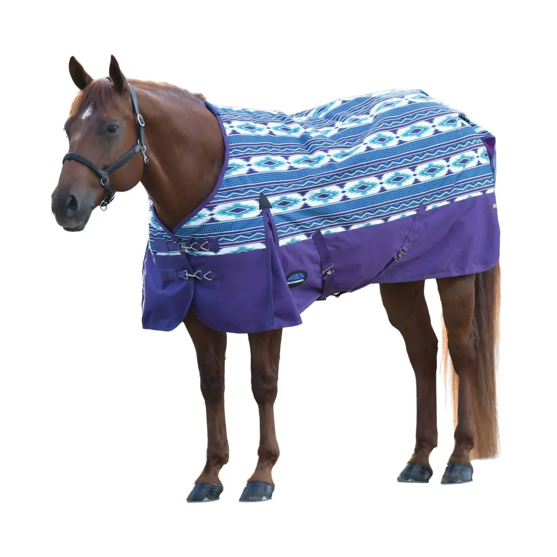 Weatherbeeta ComFiTec Essential Turnout Standard Neck 220G Winter Blanket 75’’ / Purple Navajo Print Winter Blanket