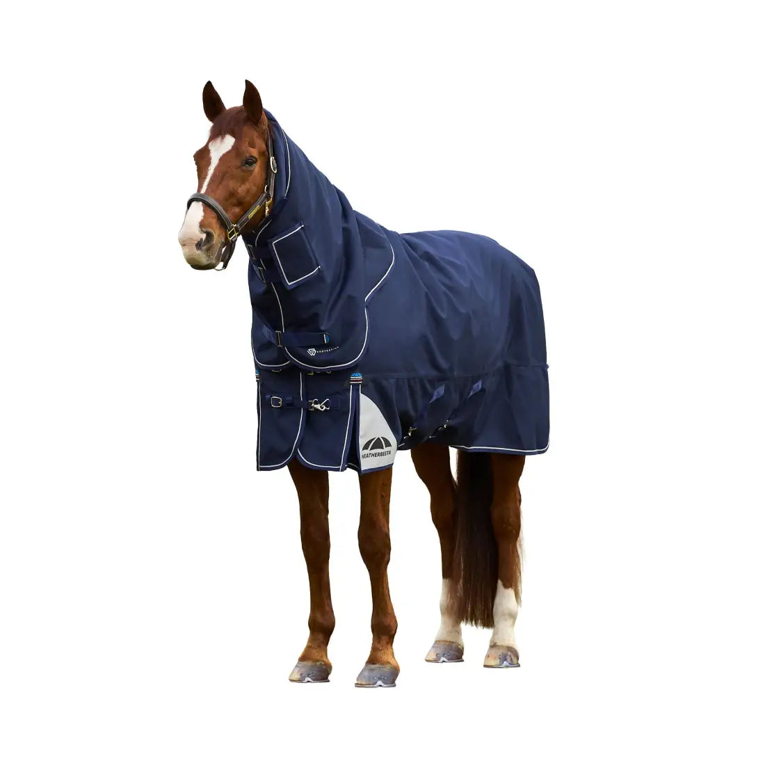 Weatherbeeta Comfitec Ultra Turnout Detach-A-Neck 360G Winter Blanket (With Snug-Fit/Cozi Guard Neck) 72’’ / Navy