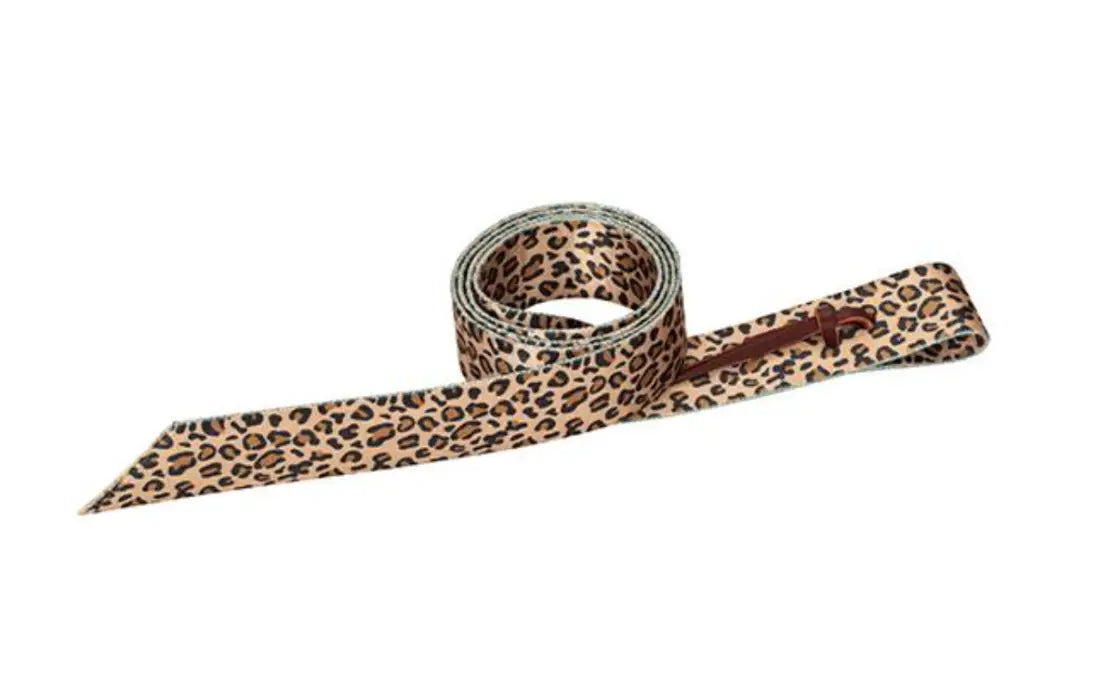 Weaver Patterned Poly Latigo Tie Strap 5’ Leopard Latigo