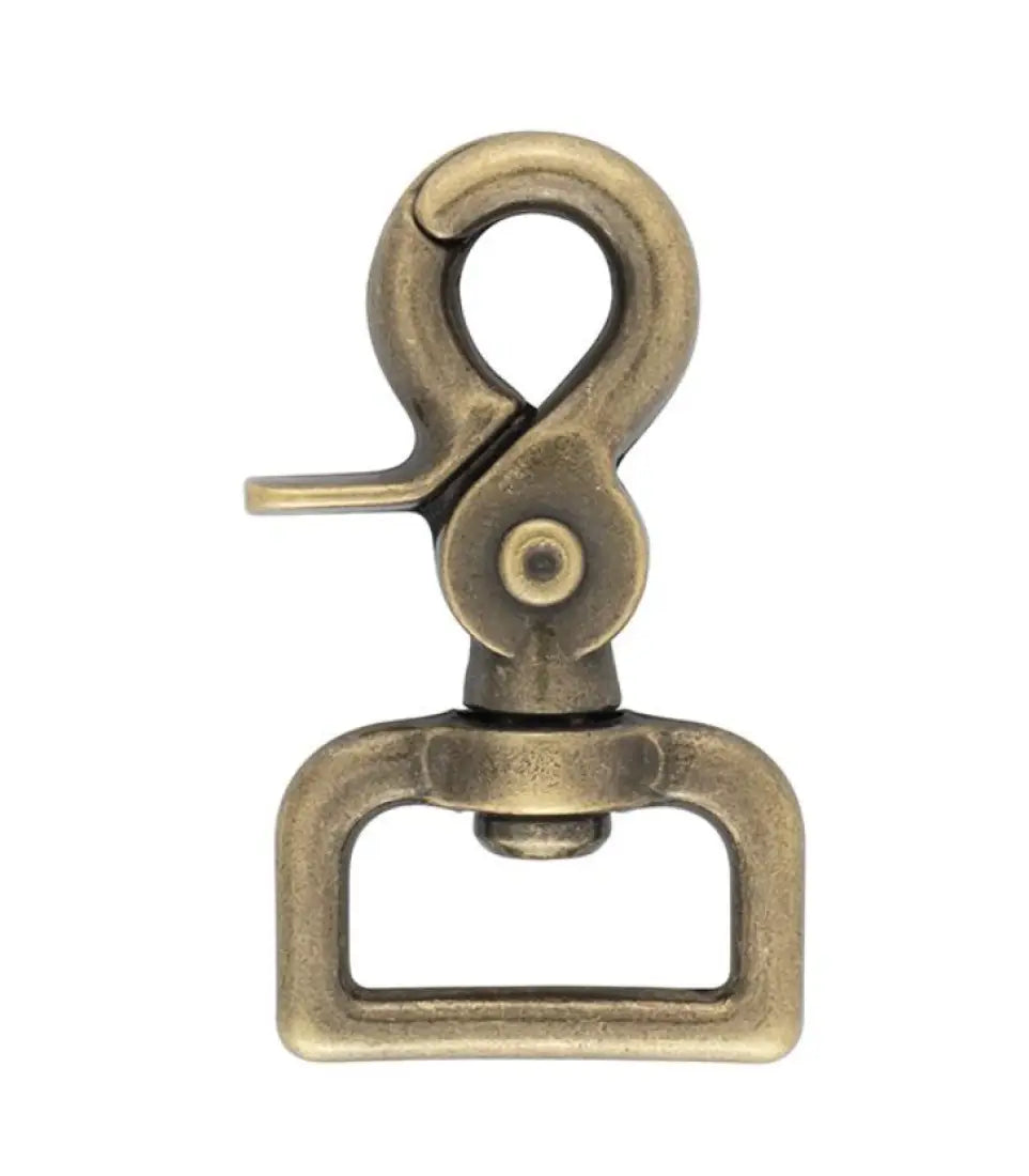 Weaver Scissor Snap - 1’’ Antique Brass Snap