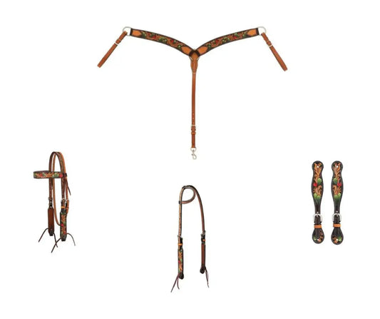 Weaver Turquoise Cross Cactus Tack Set Tack Set