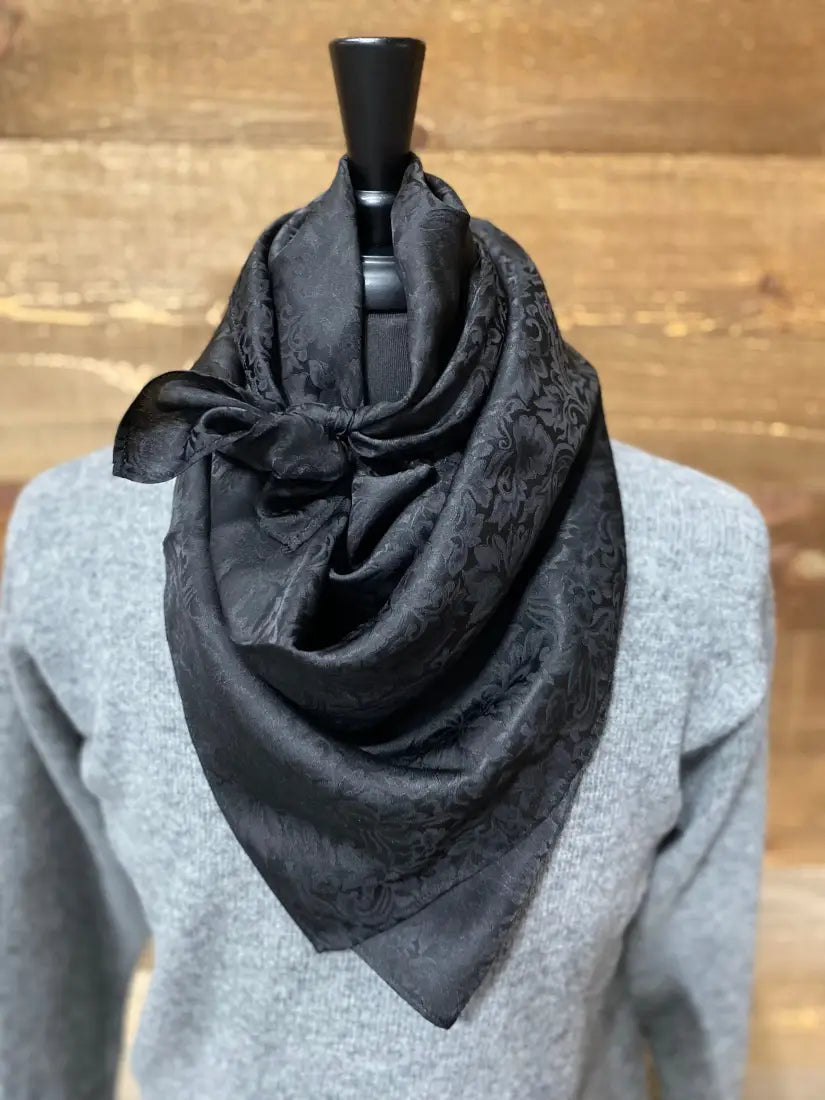 Wild Rags by Lois - Jacquard Black / 36x36 Wild Rags & Scarves