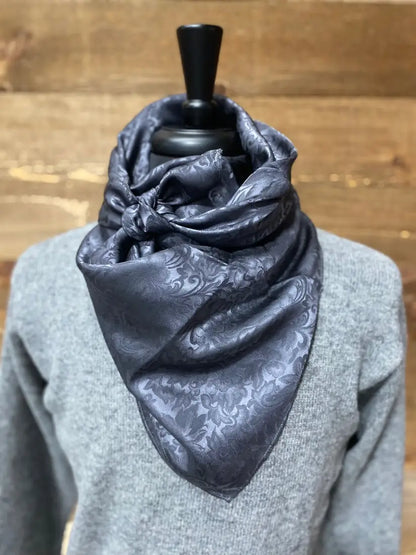 Wild Rags by Lois - Jacquard Charcoal / 36x36 Wild Rags & Scarves