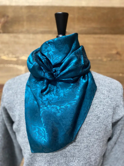 Wild Rags by Lois - Jacquard Deep Teal / 36x36 Wild Rags & Scarves