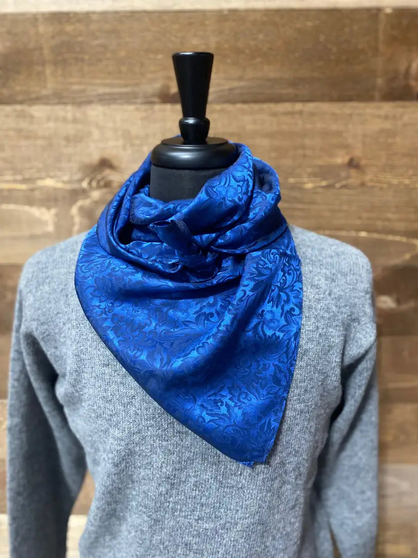 Wild Rags by Lois - Jacquard Denim / 36x36 Wild Rags & Scarves