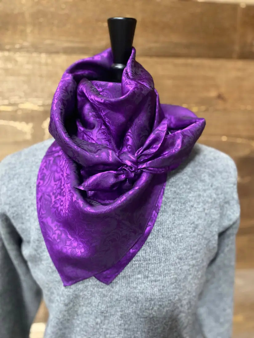 Wild Rags by Lois - Jacquard Eggplant / 36x36 Wild Rags & Scarves