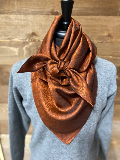 Wild Rags by Lois - Jacquard Mahogany / XL 44x44 Wild Rags & Scarves