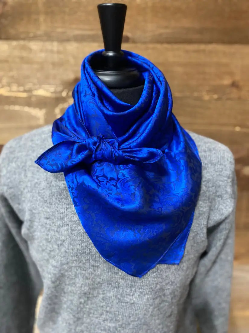 Wild Rags by Lois - Jacquard Marine Blue / 36x36 Wild Rags & Scarves