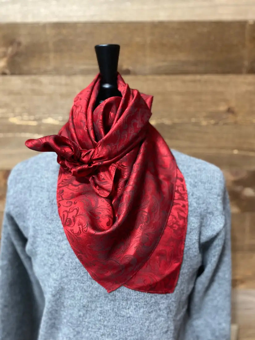 Wild Rags by Lois - Jacquard Red / 36x36 Wild Rags & Scarves