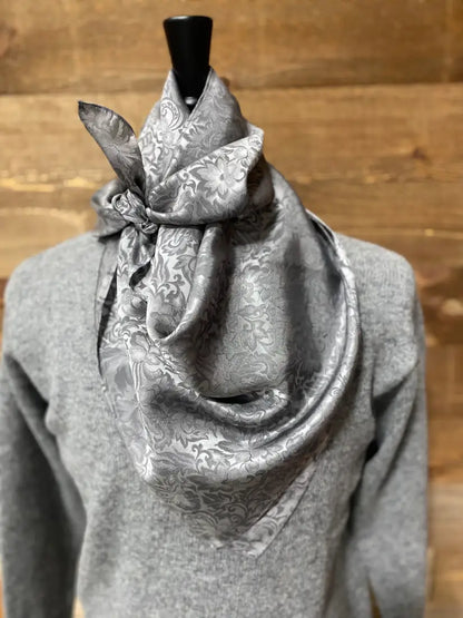 Wild Rags by Lois - Jacquard Silver / 36x36 Wild Rags & Scarves